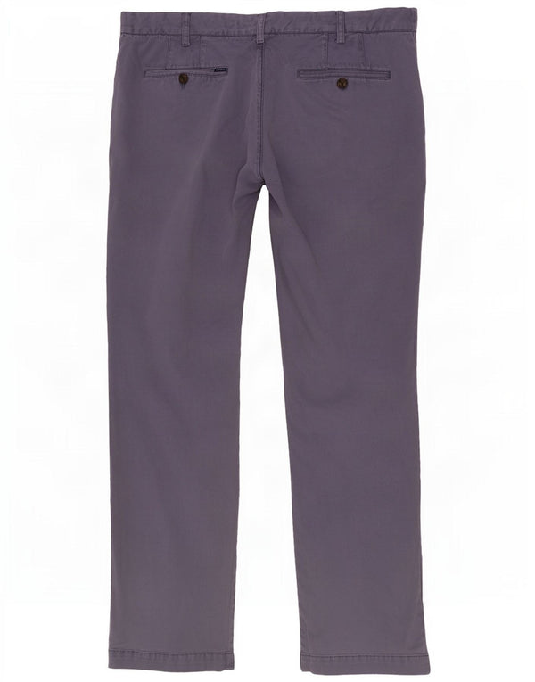 Gant Mens Straight Regular Chino Trousers W36 L30 Blue