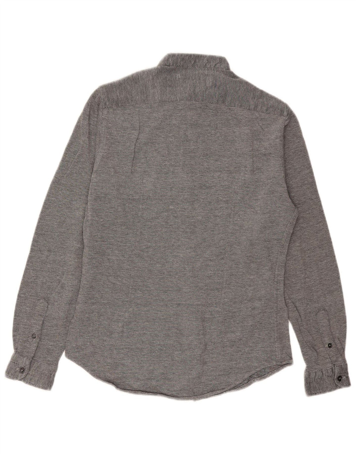 Zara herre Slim Fit skjorte mellemgrå bomuld