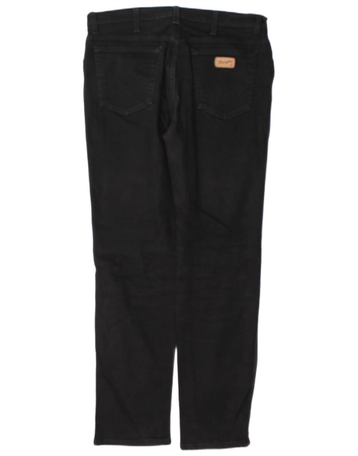 Wrangler Herre Texas Straight Jeans W34 L34 Sort Bomuld