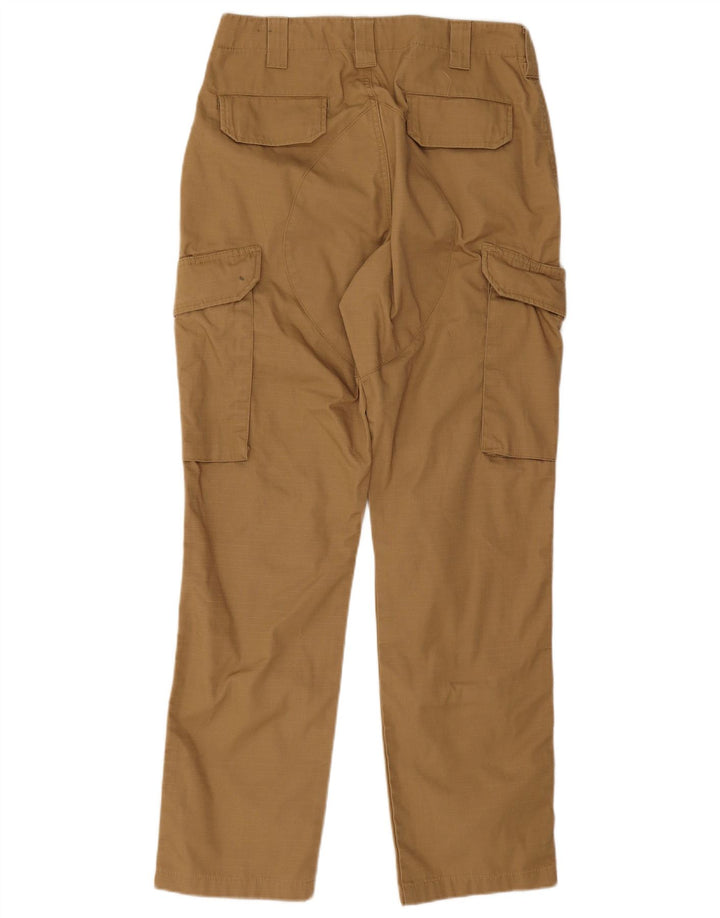 Vintage Straight Cargo Bukser til mænd W30 L30 Beige Polyester