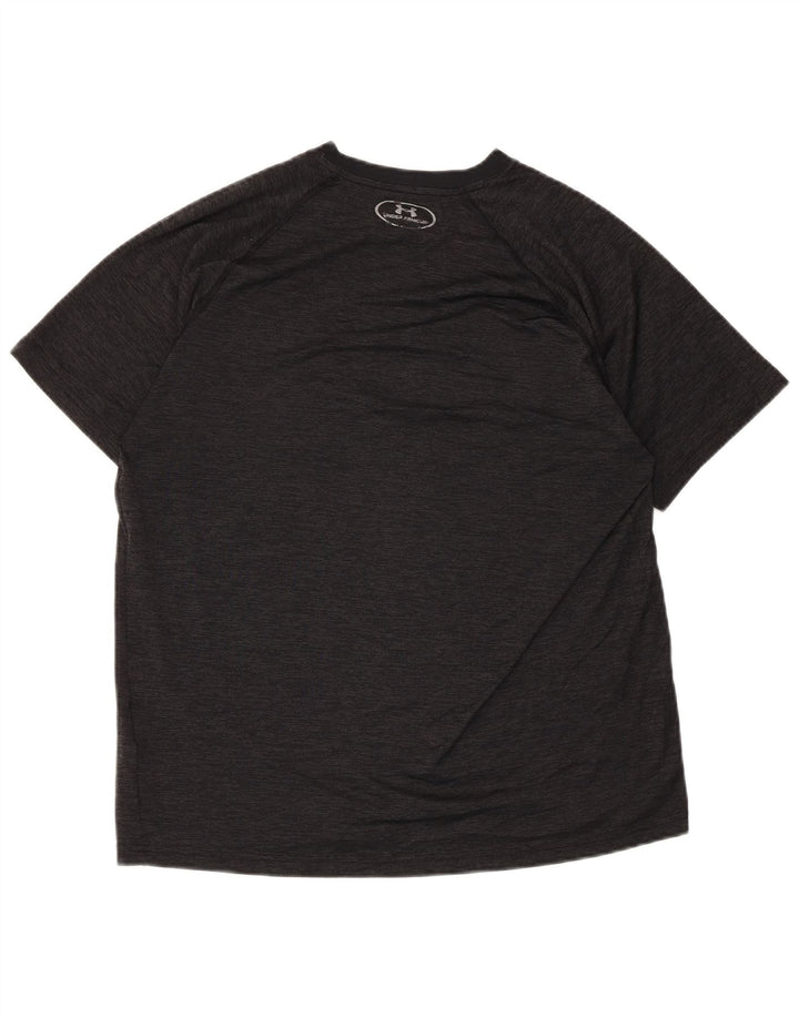 Under Armour Herre Loose Fit T-Shirt Top Medium Sort Flecked