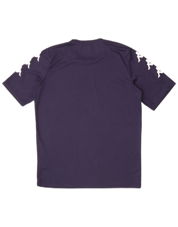 Kappa Herre grafisk T-shirt Top Medium Marineblå Polyester