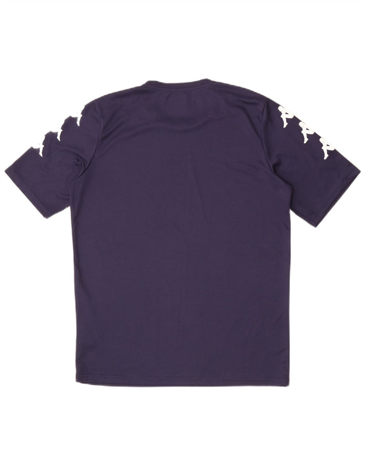 Kappa Herre grafisk T-shirt Top Medium Marineblå Polyester