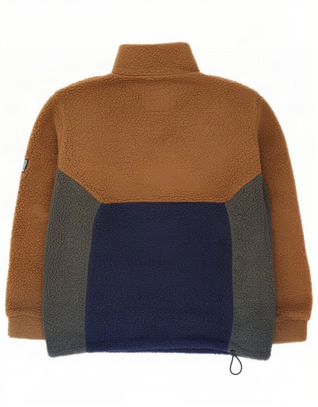 Cape Horn Herre lynlås hals Fleece Jumper Medium Navy Blue Colourblock