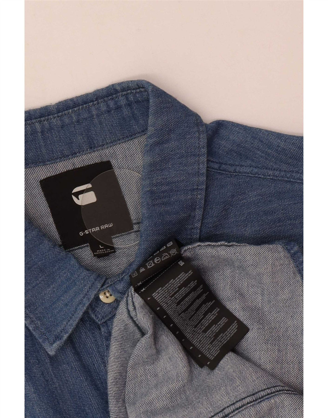 G-Star Herre Denim Skjorte Stor Blå Bomuld