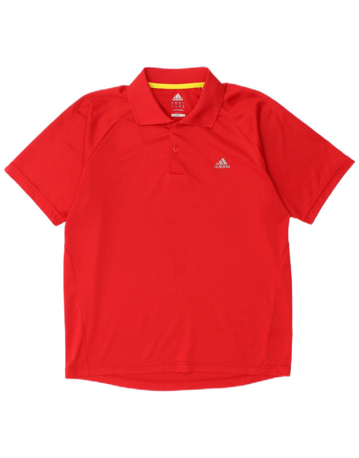 ADIDAS Herre Climalite Polo Shirt Medium Rød