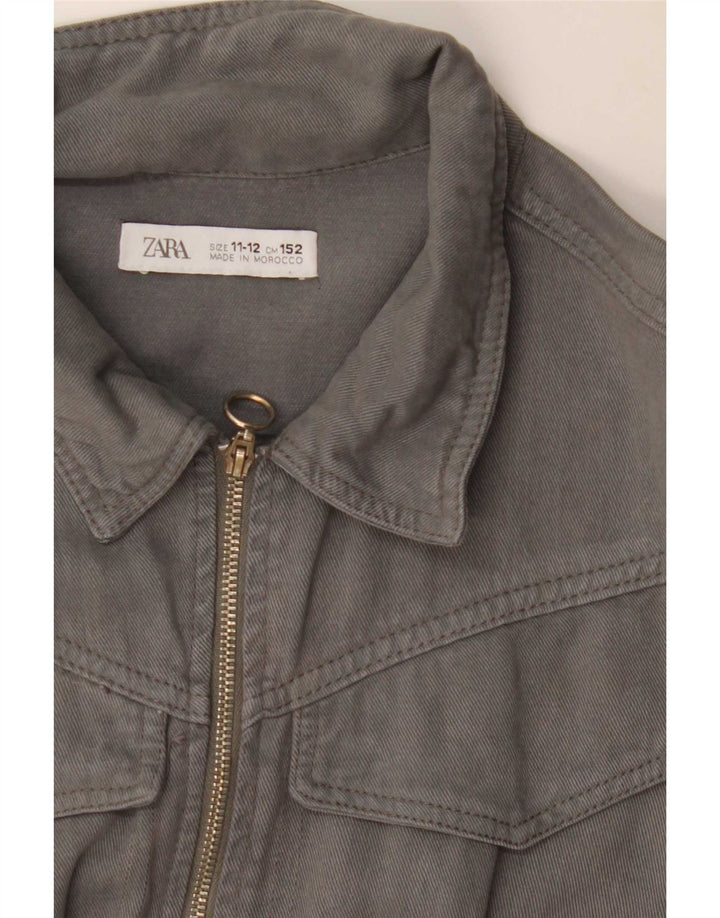 Zara Girls Denim Jumpsuit 11-12 år Grå