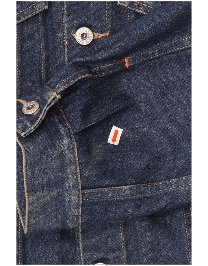 Replay Herre Denim Jacket UK 44 2XL Navy Blue Cotton