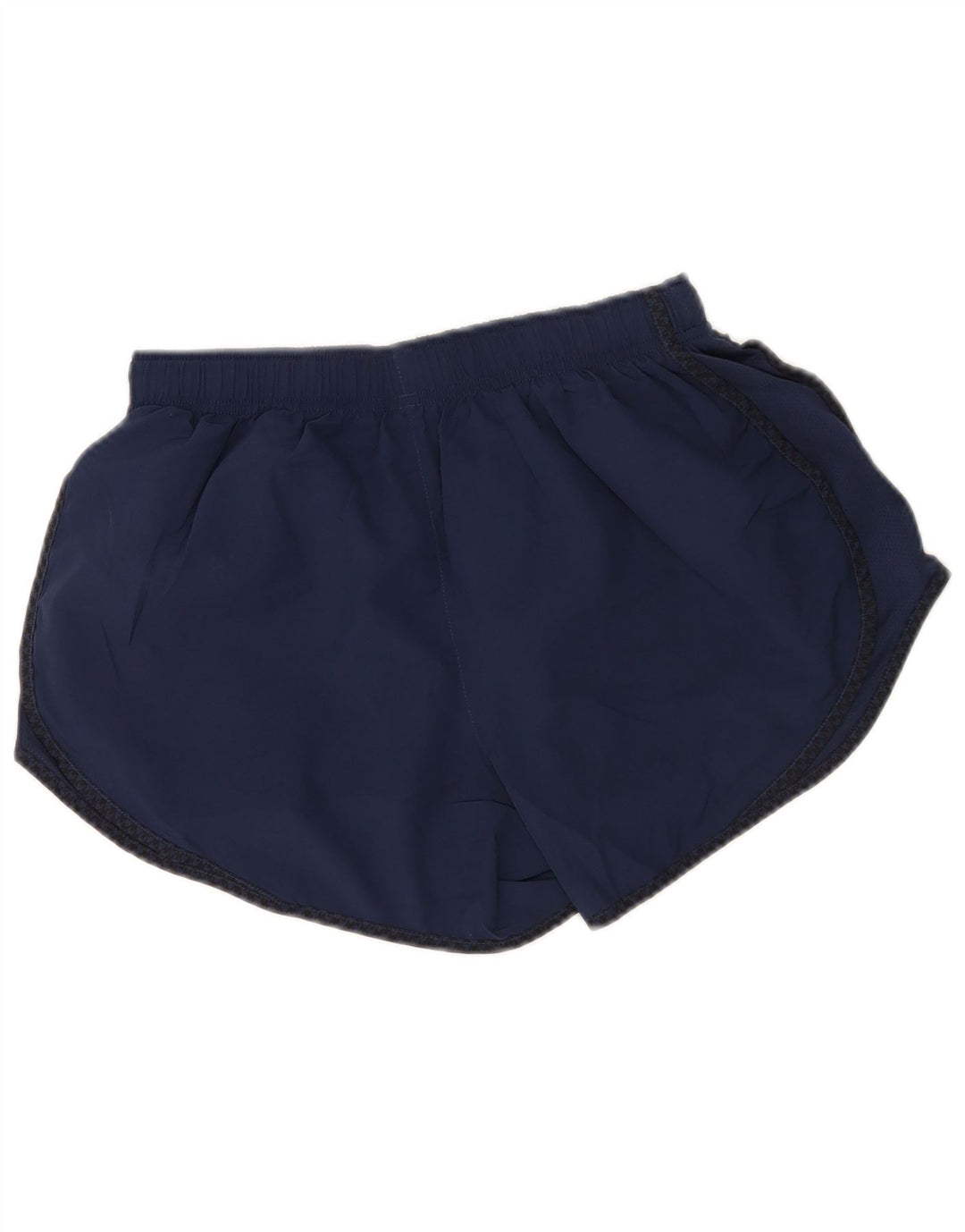 Nike Dame Dri Fit Sports Shorts UK 12 Medium Navy Blue Polyester