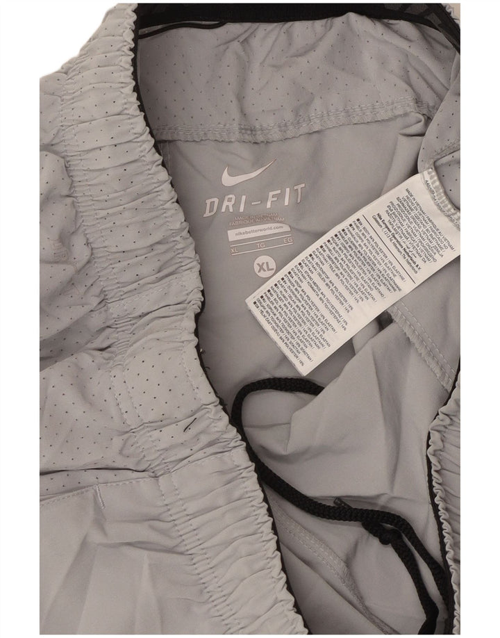 NIKE Herre Dri Fit grafiske sportsshorts XL Grå polyester
