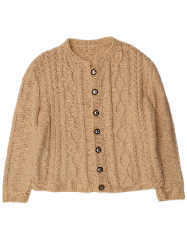 VINTAGE Dame Cardigan Sweater UK 16 Large Off White