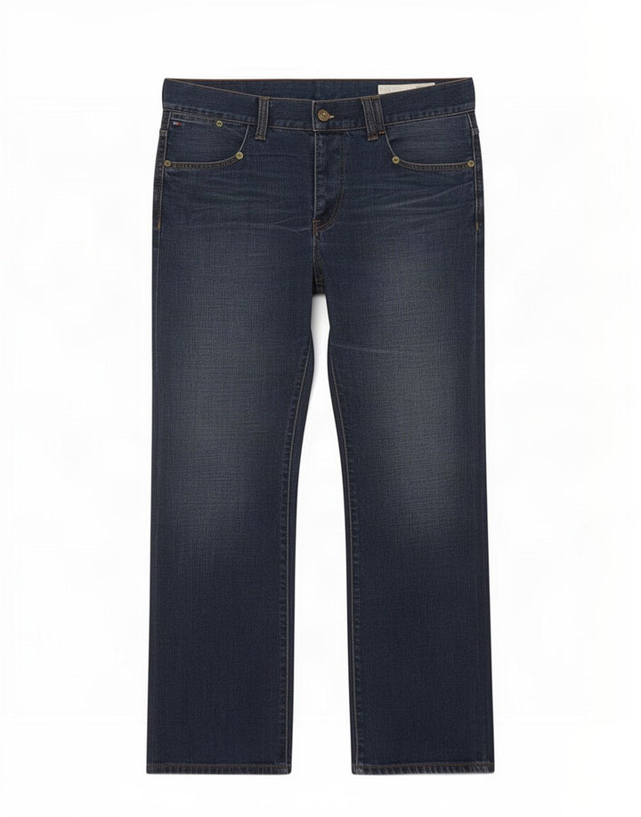Tommy Hilfiger Herre Regular Fit Bootcut Jeans W36 L34 Blå Bomuld