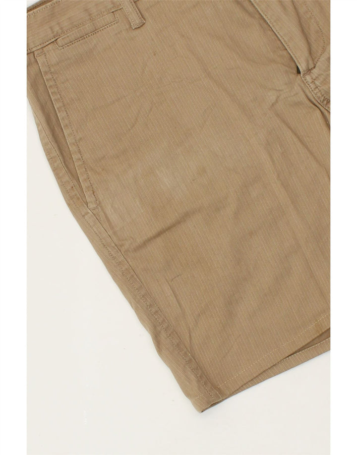 DOCKERS Mens Chino Shorts W36 Large Beige Pinstripe Vintage Dockers and Second-Hand Dockers from Messina Hembry 