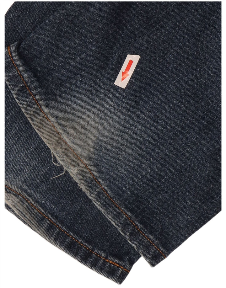 Marks & Spencer Herre Blue Harbor Straight Jeans W40 L33 Blå Bomuld