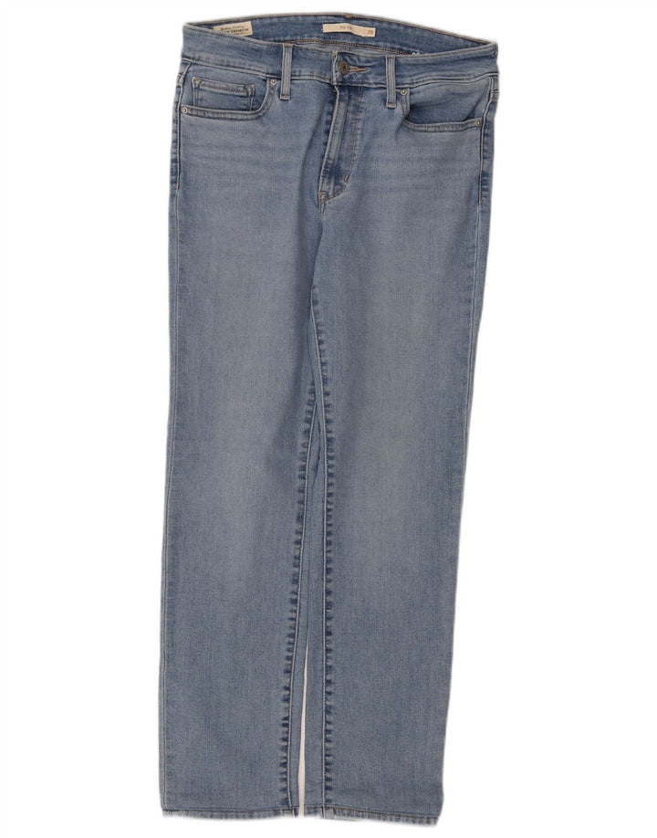 LEVI'S Dame 712 Slim Jeans W29 L27 Blå Bomuld