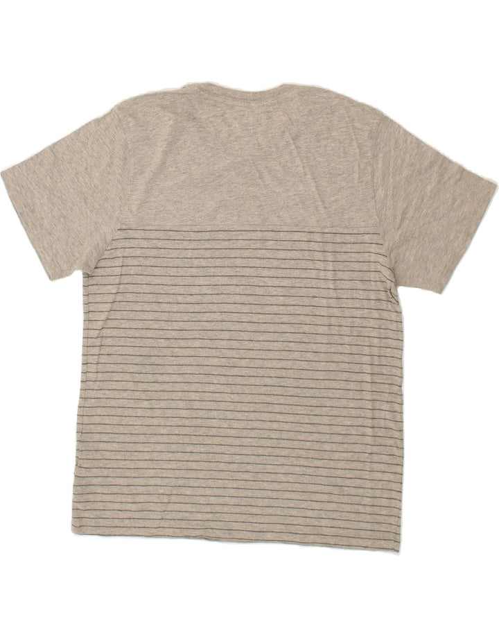 HURLEY Mens T-Shirt Top Medium Grey Pinstripe Cotton Vintage Hurley and Second-Hand Hurley from Messina Hembry 