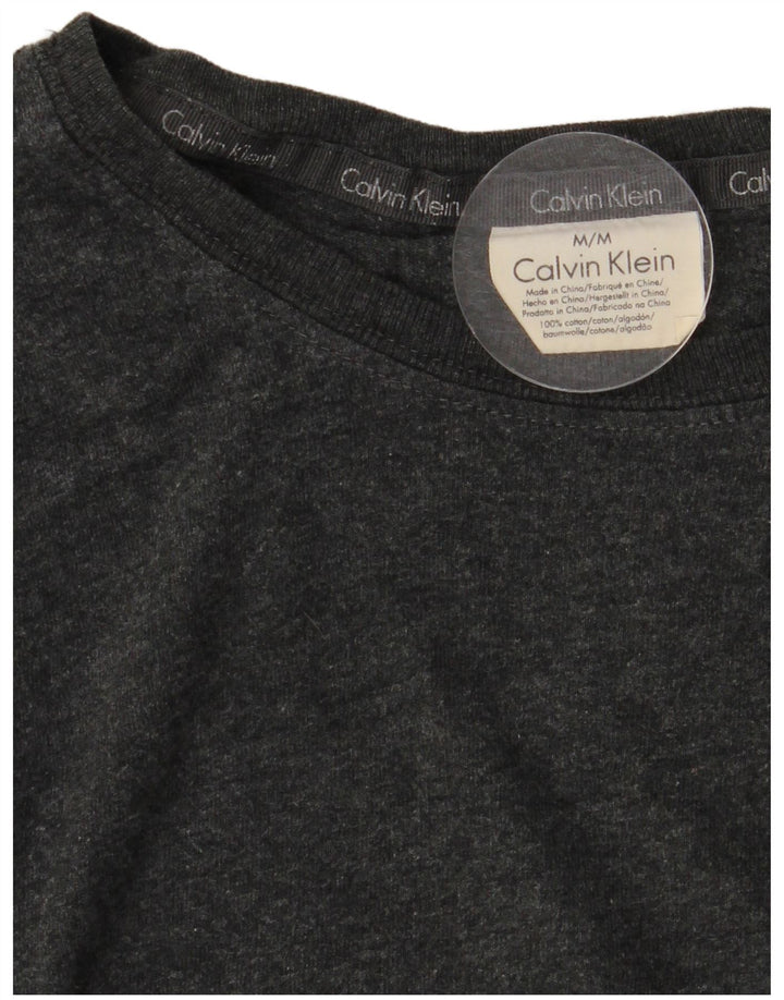 Calvin Klein Herre Top Langærmet Medium Grey Bomuld