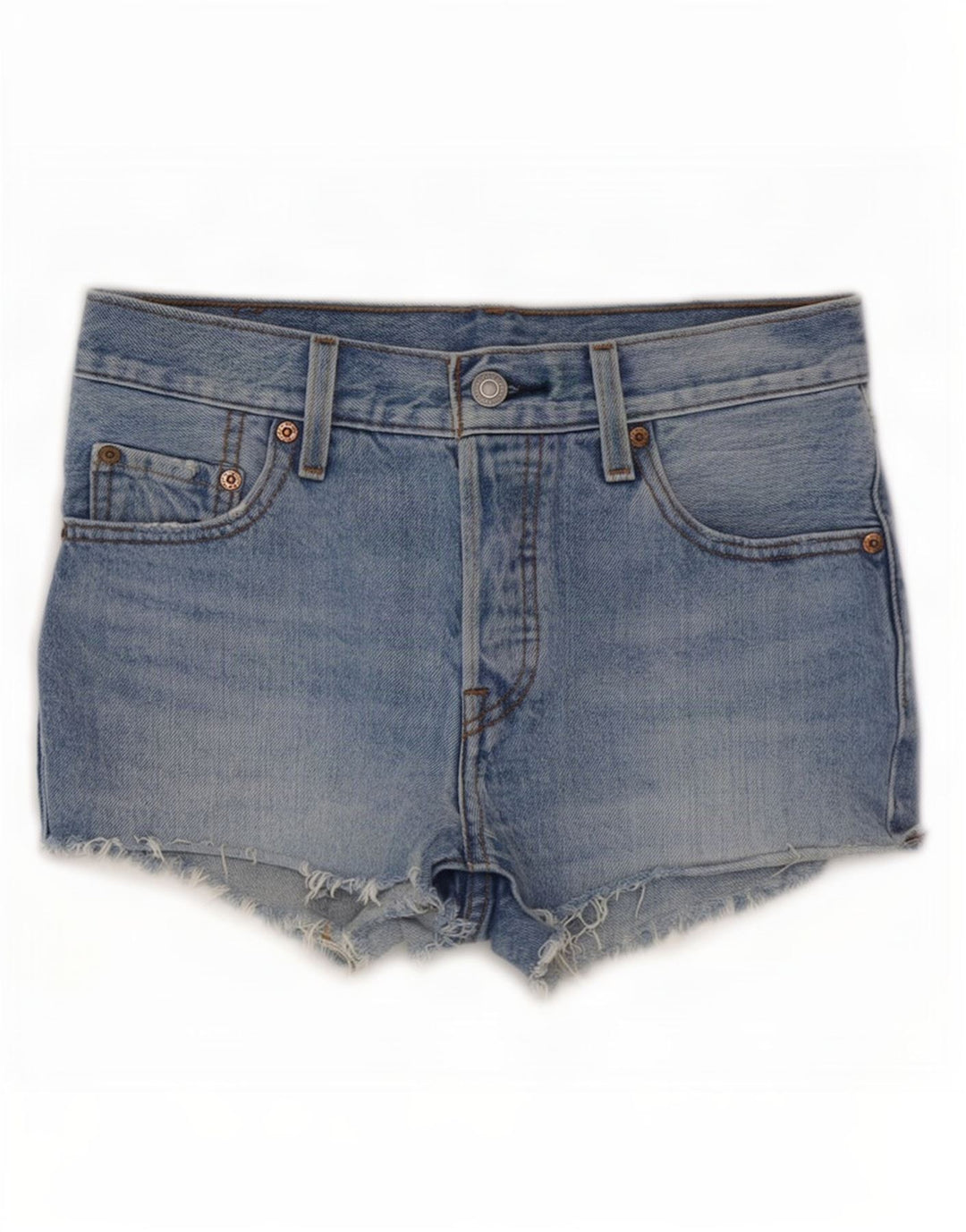 Levi's Womens 501 denimshorts Små W25 blå bomuld