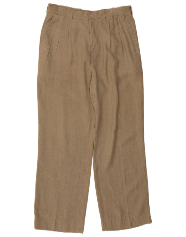 Vintage Kvinders Pegged Chino Bukser W30 L28 Beige