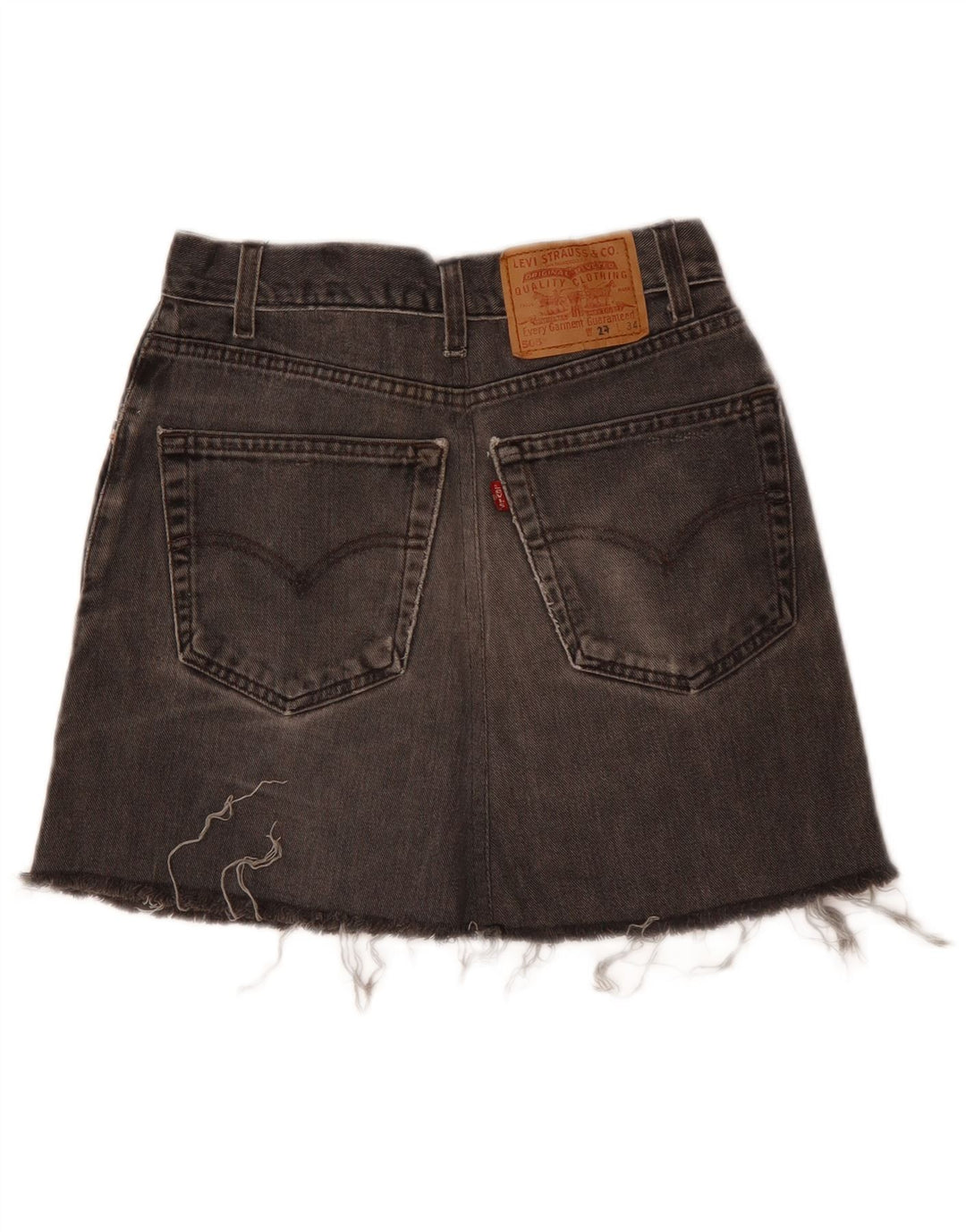 Levi's Womens 503 denimnederdel W24 XS Grå