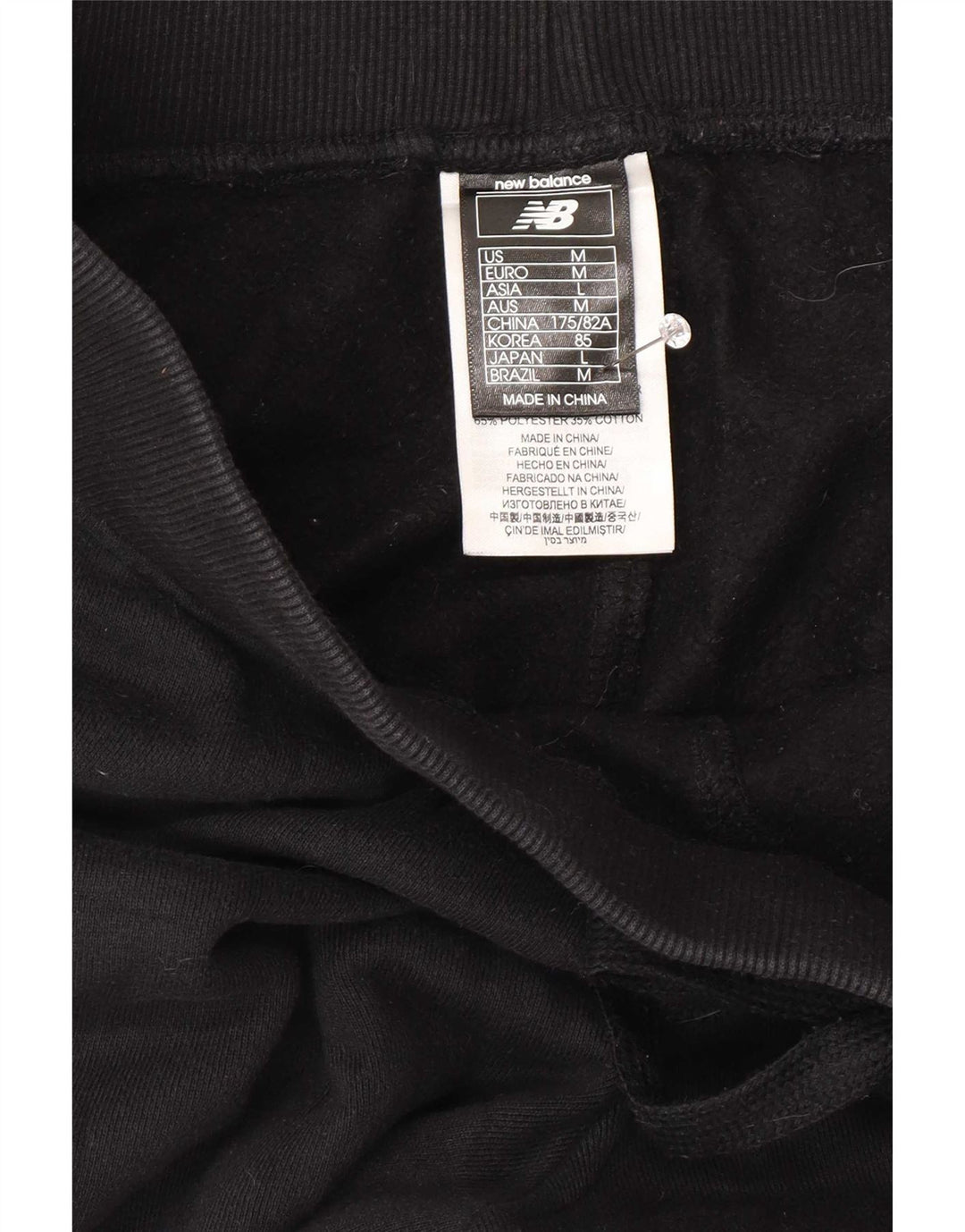 New Balance Herre træningsdragt Bukser Joggers Medium Sort Bomuld