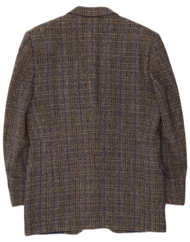 Vintage blazerjakke til mænd IT 50 Stor flerfarvet sildebensuld