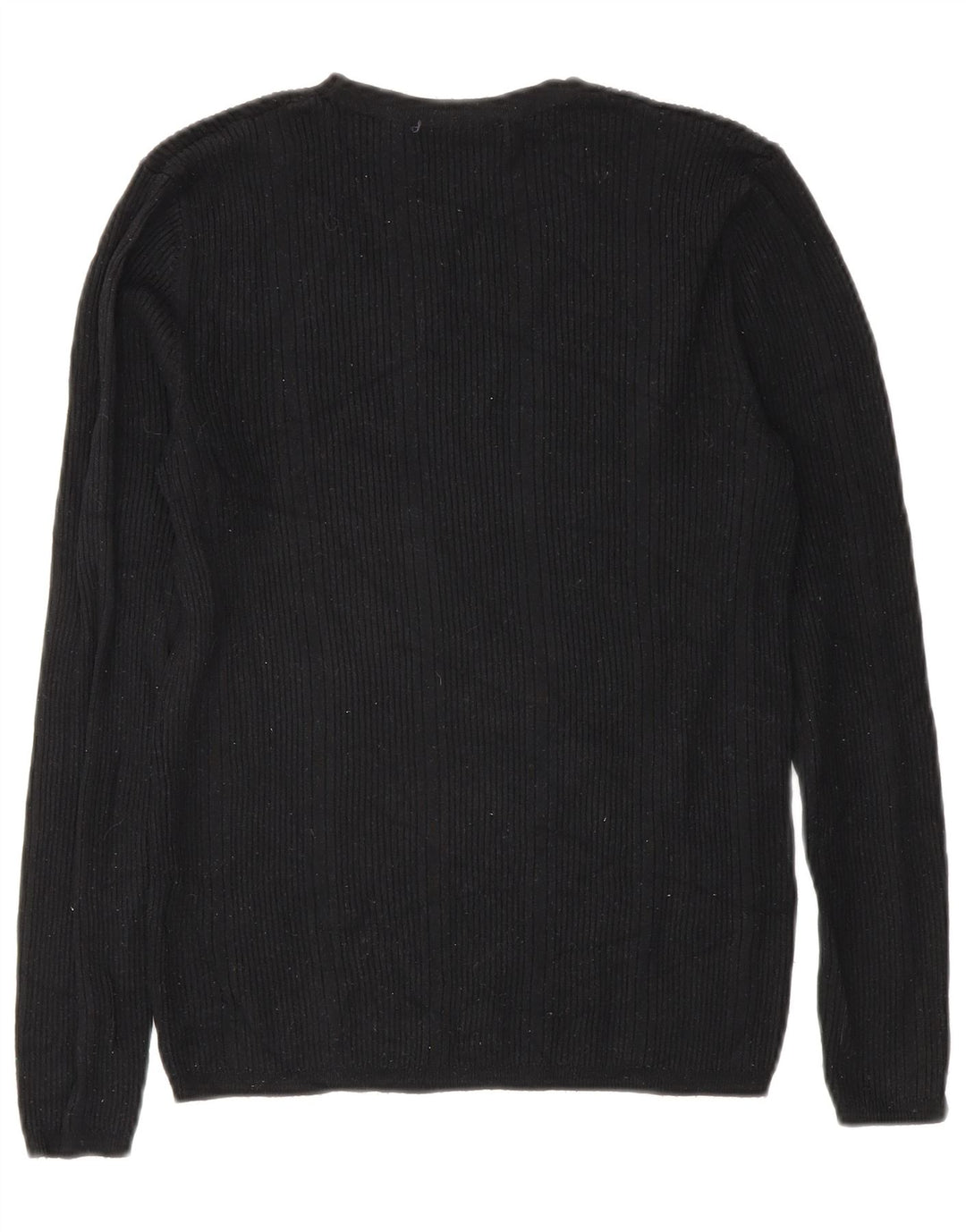 Marks & Spencer Dame V-hals sweater UK 10 Small Black Viscose