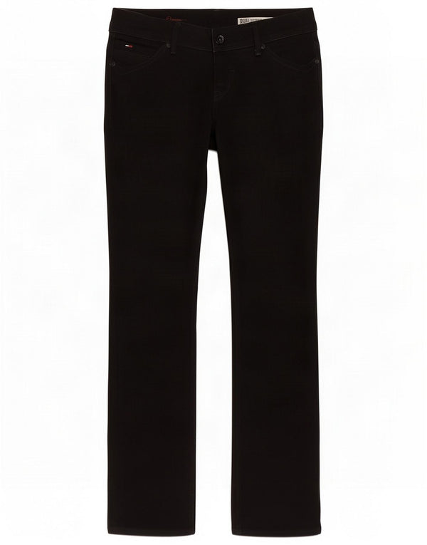 Tommy Hilfiger Dame Victoria Straight Jeans W30 L34 Sort Bomuld