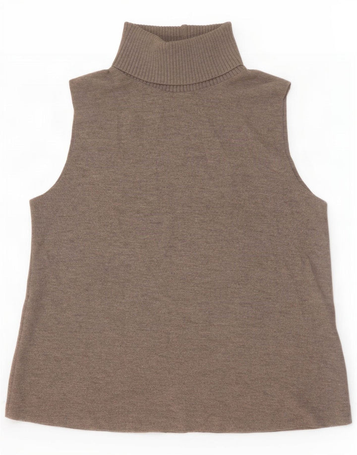 Zara Dame Vest Tank Top UK 16 Large Grå