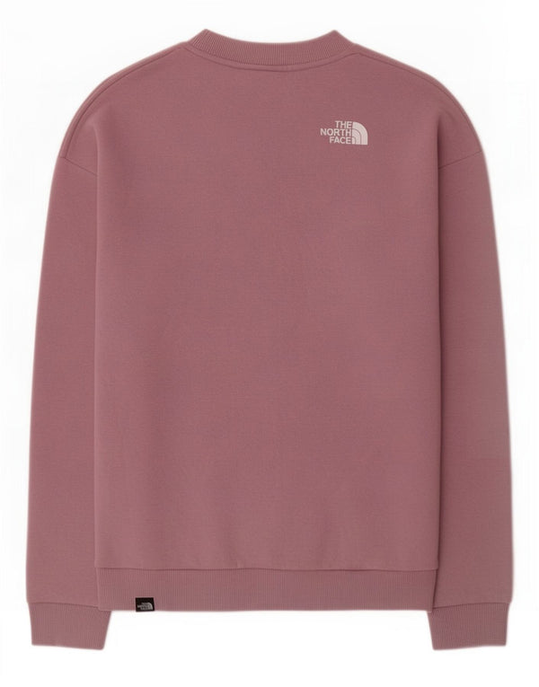The North Face Dame Grafisk Oversized Sweatshirt Jumper UK 10 Small Pink