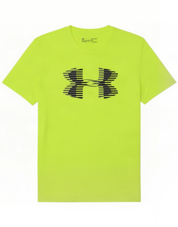 Under Armour Boys Heat Gear Grafisk T-shirt Top 9-10 år Medium Grøn