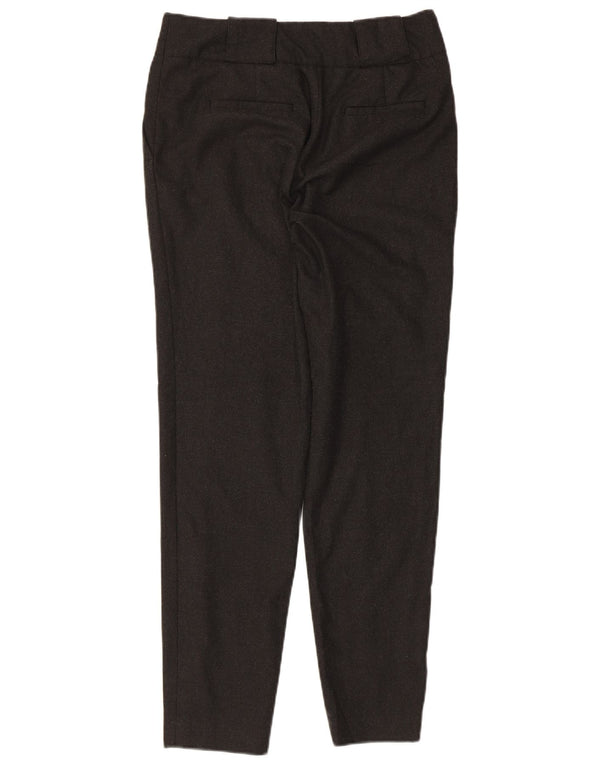 Zara Womens Pegged Chino Trousers Small W26 L28 Grey
