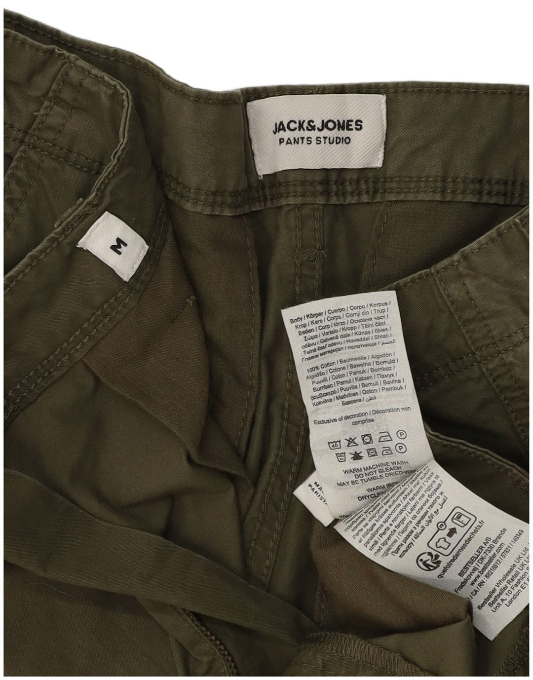 Jack & Jones Herre Cargo Shorts Medium W32 Khaki Bomuld