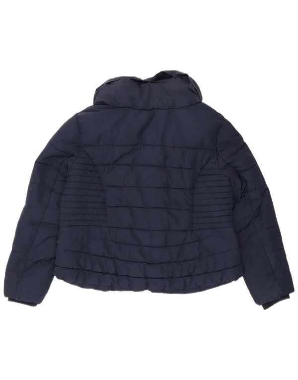 Marks & Spencer Polstret jakke til kvinder UK 16 Stor marineblå polyester