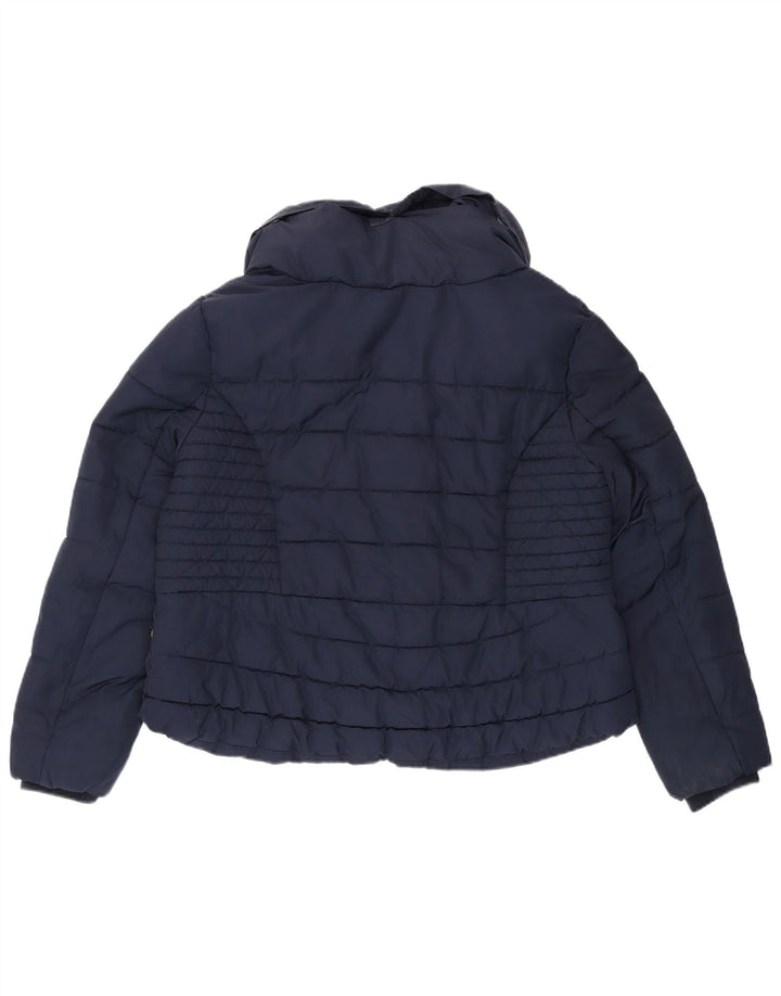 Marks & Spencer Polstret jakke til kvinder UK 16 Stor marineblå polyester
