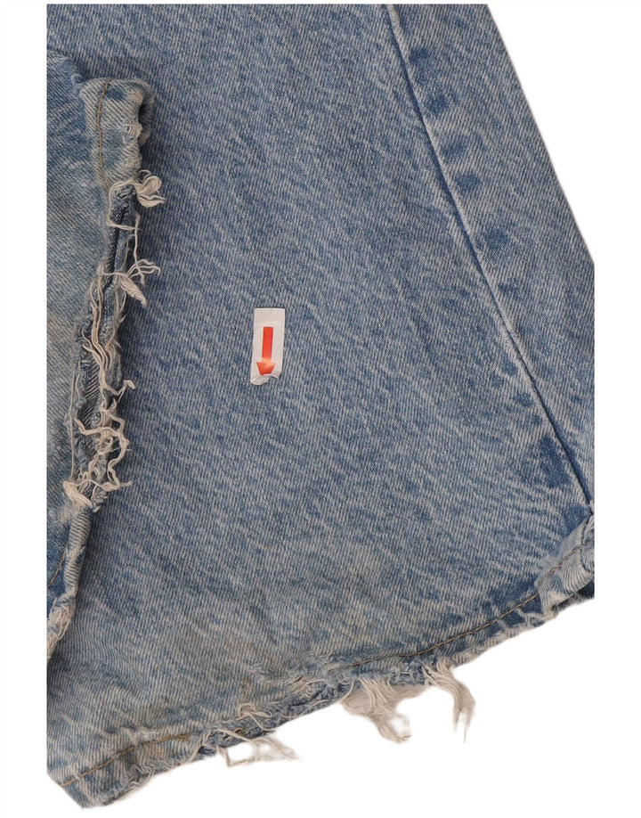 Zara Dame Straight Jeans EU 38 Small W30 L32 Blå Bomuld
