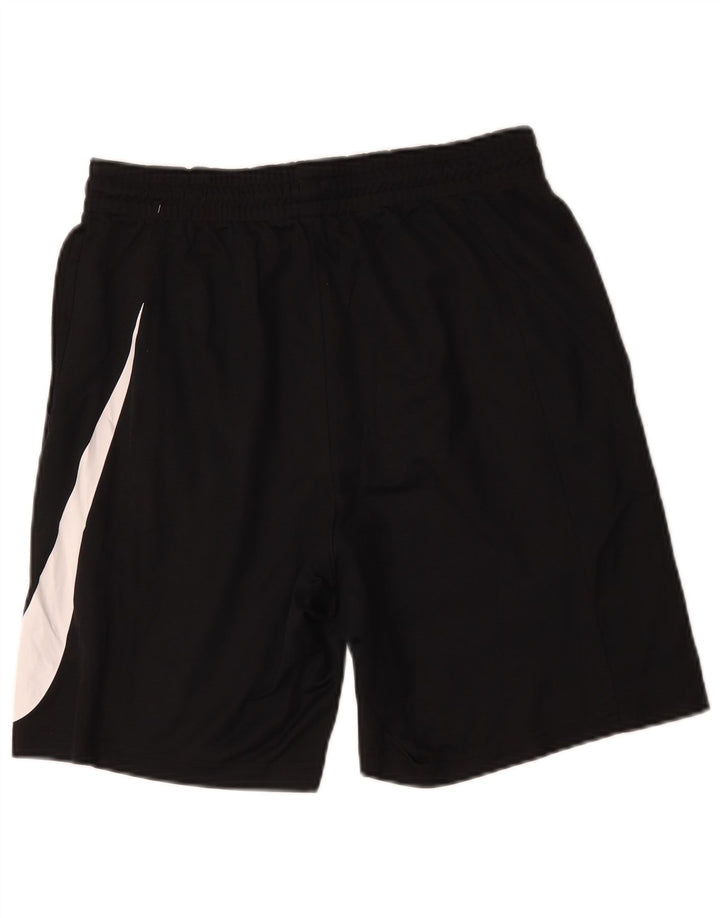 Nike Herre Dri Fit grafiske sportsshorts store sorte polyester