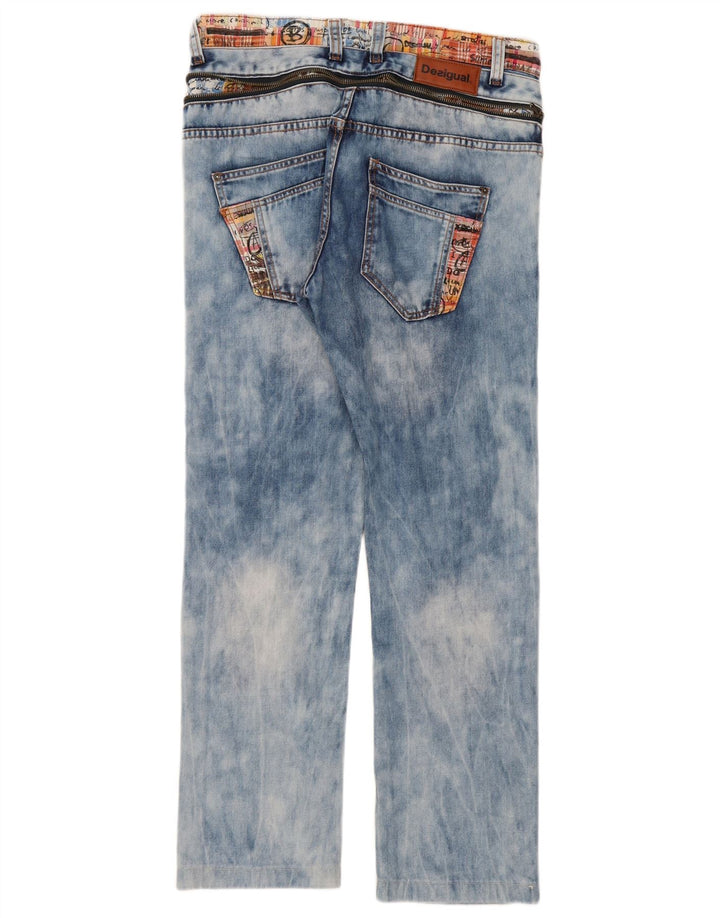 Desigual Straight Jeans til mænd W32 L30 Blå Bomuld