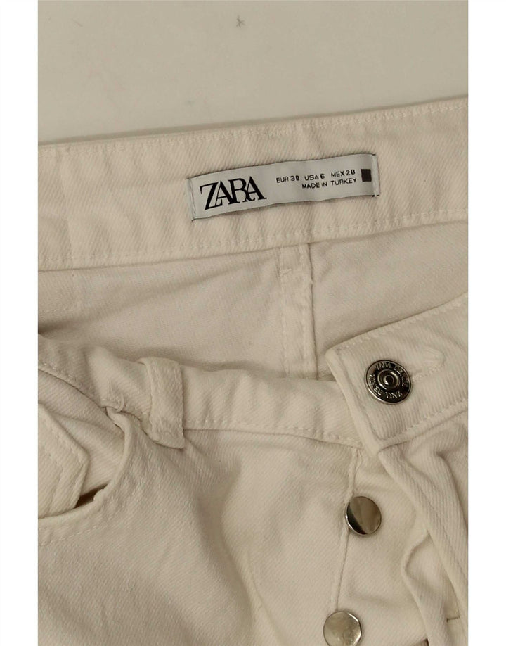 Zara Straight Jeans til kvinder EU 38 Small W28 L26 Hvid
