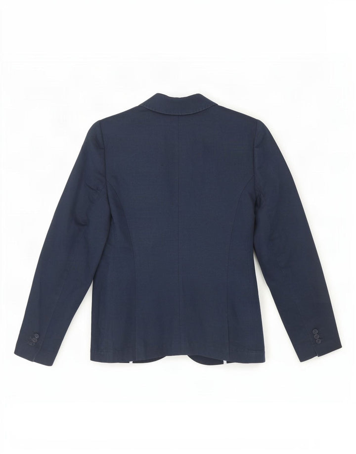 Crew Clothing Dame 2-knaps blazerjakke UK 10 Small Navy Blue Linen