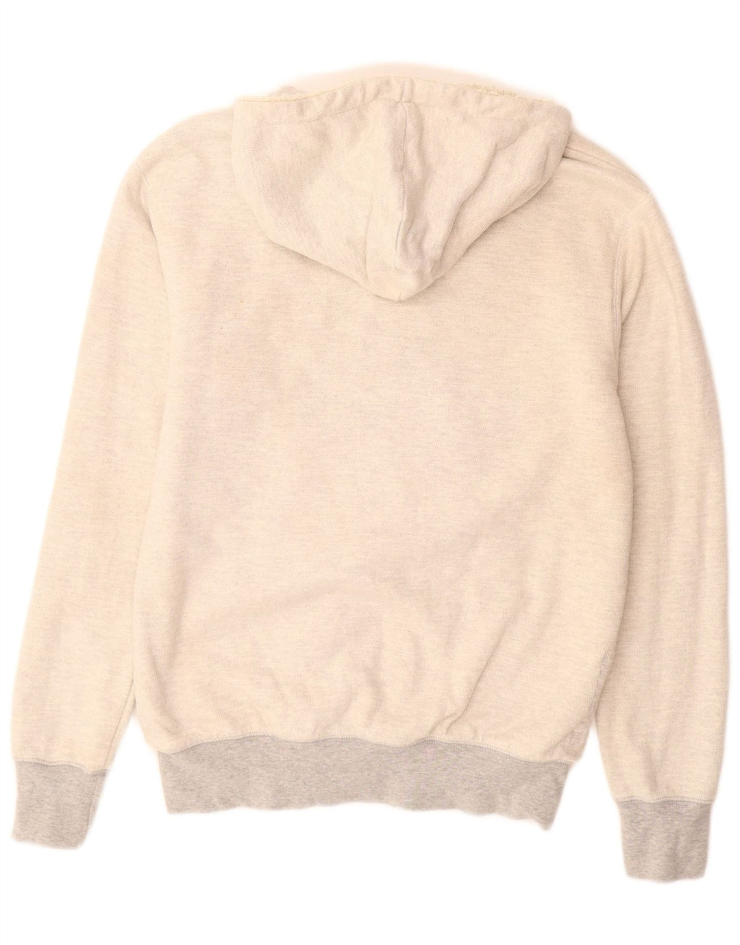 BILLABONG hættetrøje med lynlås til kvinder UK 8 Small Grey Colourblock