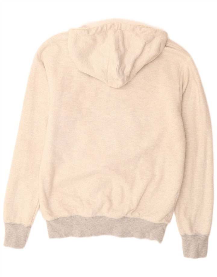 BILLABONG hættetrøje med lynlås til kvinder UK 8 Small Grey Colourblock