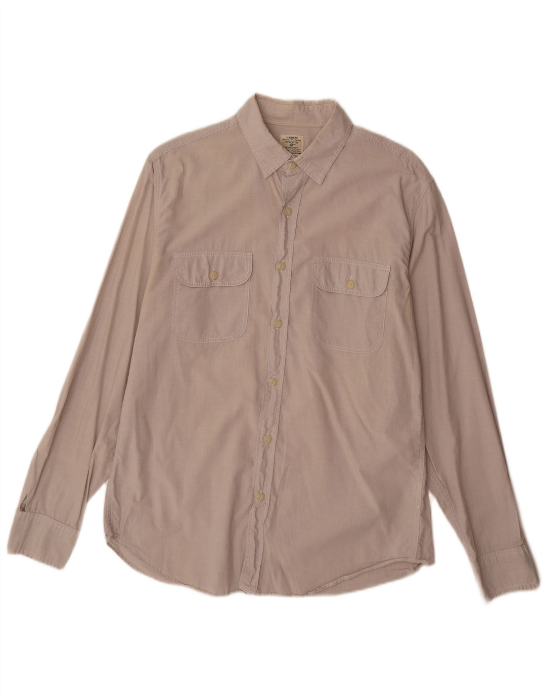J. Crew Herreskjorte Medium Beige Bomuld