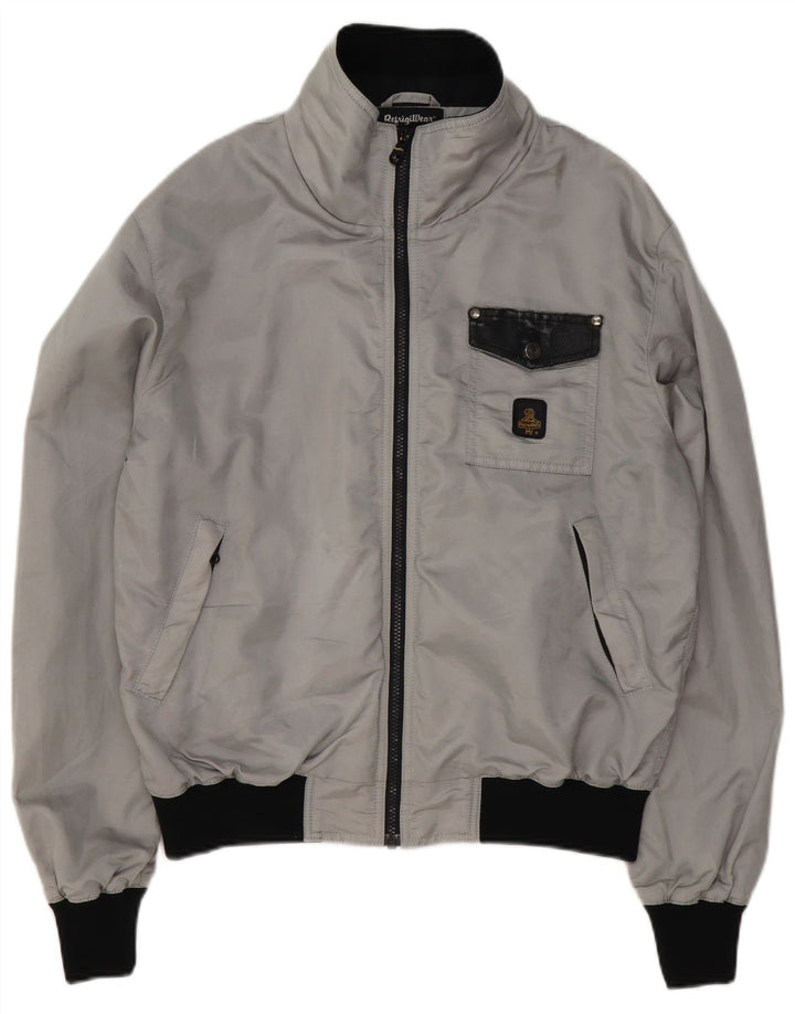 Refrigiwear Herre Bomber Rain Jacket UK 40 Large Grå Polyester