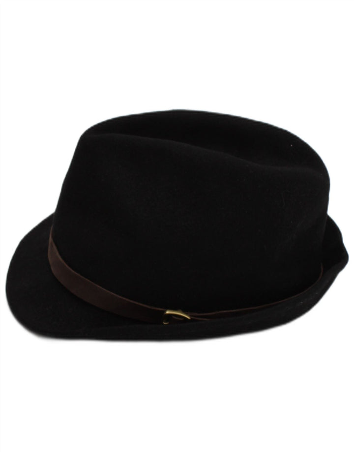 Paul Smith Herre Fedora Hat Stor Sort Uld Klassisk