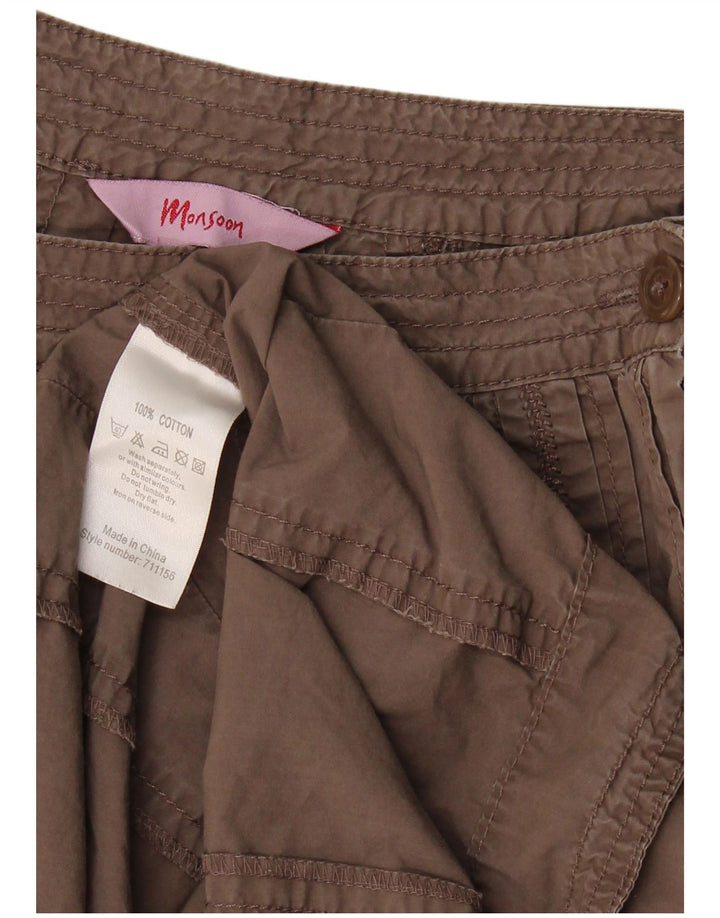 MONSOON Womens A-Line Skirt W30 Medium  Brown Cotton