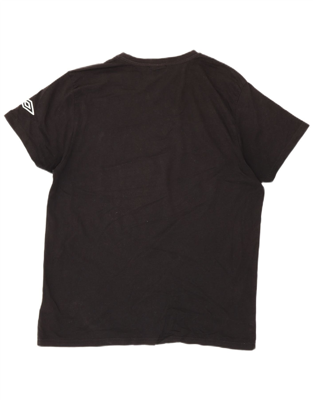 UMBRO Herre Grafisk T-Shirt Top 2XL Sort Bomuld