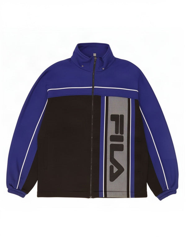 Fila Herre grafisk træningsdragt Topjakke IT 46 Lille Sort Colourblock