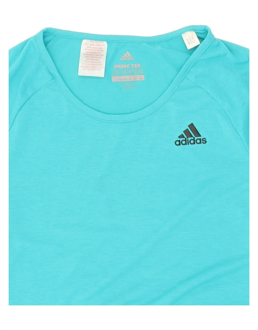 ADIDAS Boys Climalite T-Shirt Top 13-14 Years Blue Polyester Vintage Adidas and Second-Hand Adidas from Messina Hembry 
