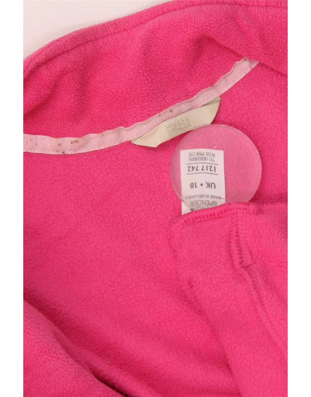 Marks & Spencer Fleecejakke til kvinder UK 18 XL Pink Polyester